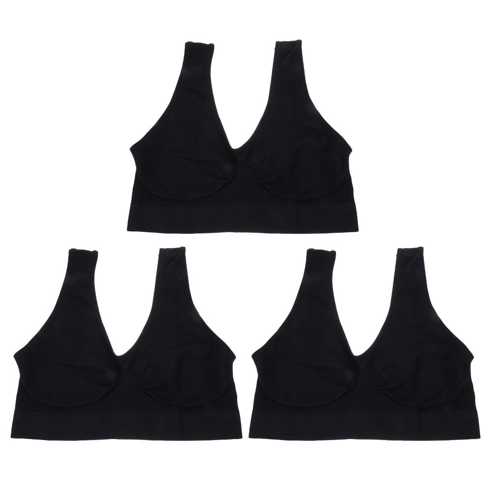 Wirefree Bra Comfort - 3 piezas de sujetadores deportivos de